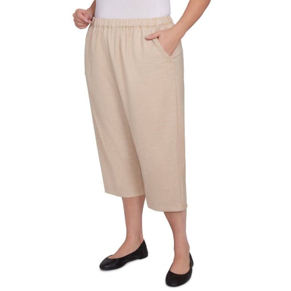 Plus Size Alfred Dunner Catalina Island Patch Pocket Capri Pants