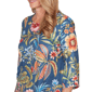 Womens Alfred Dunner Classics 3/4 Sleeve Garden Floral Blouse - image 5