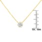 Diamond Classics&#8482; Yellow Gold 1/5ctw. Diamond Bezel Pendant - image 5
