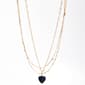 Ashley Gold-Tone Layered Heart Shape Pendant Necklace - image 1