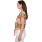 Womens Hearts of Palm Tropical Twist Tropical Tie Hem Blouse - image 4