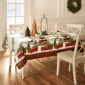 Threadmade Vintage Christmas Tree Farm Holiday Tablecloth - image 2