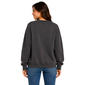 Juniors No Comment Camo Applique Oversized Crew Neck Sweatshirt - image 2