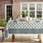 Threadmade Tropez Block Print Stain & Water Resistant Tablecloth - image 4