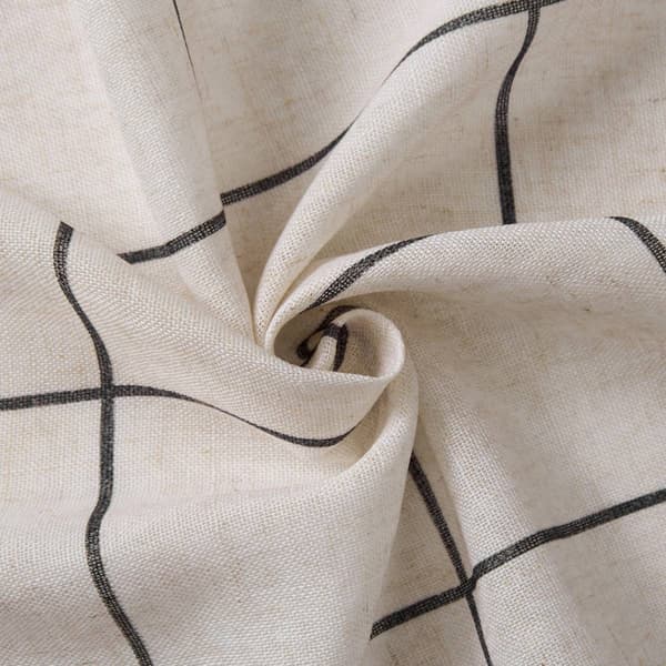 Elrene Brighton Windowpane Plaid Blackout Window Curtain Panel