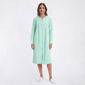 Plus Size Jasmine Rose Long Sleeve 42in. Double Knit Zip Robe - image 1