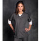 Plus Size Cherokee Work Wear V-Neck Top - Pewter - image 1