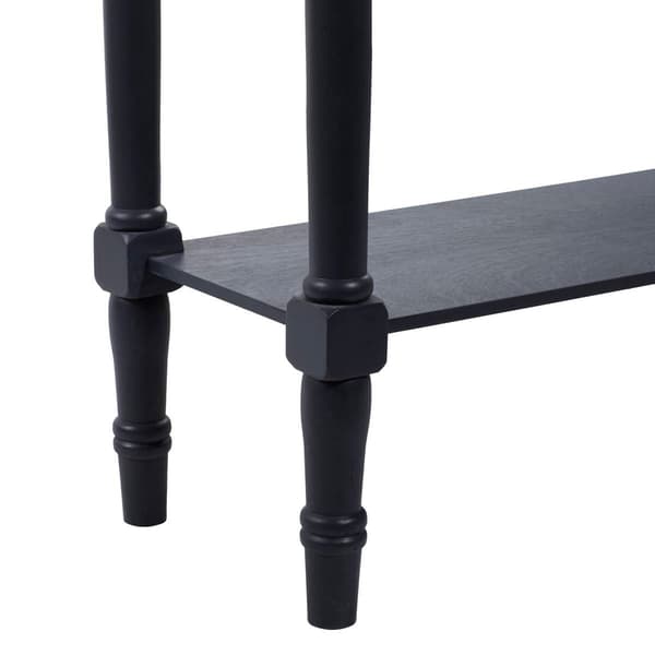 9th & Pike® Black Traditional Wood Console Table