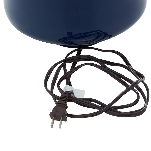 9th & Pike® Contemporary Blue Porcelain Table Lamps - Set of 2