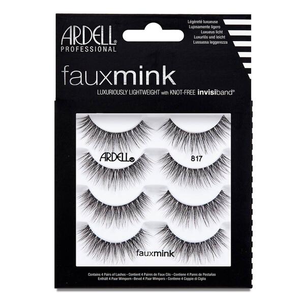 Ardell&#40;R&#41; Faux Mink False Eyelashes #817 - 4 Pack - image 