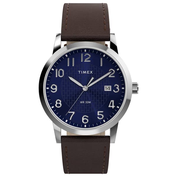 Mens Timex(R) Main Street Blue Dial Watch - TW2Y67500JT - image 