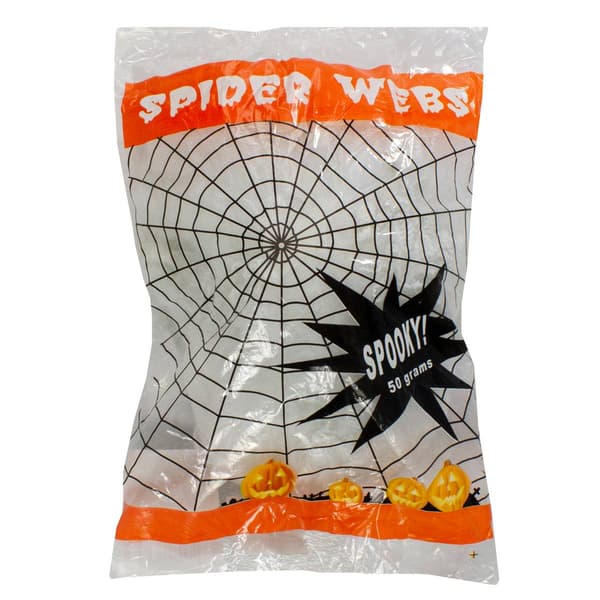 Northlight Seasonal 10in. Stretchable White Spider Web - image 