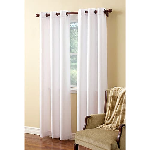 Montego Woven Bronze Grommet Curtain Panel