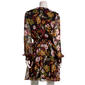 Petite MSK Long Sleeve Floral V-Neck Chiffon A-Line Dress - image 3