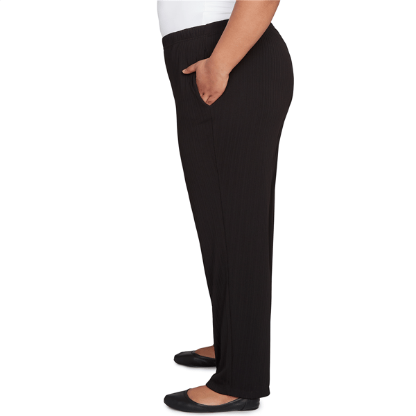 Plus Size Alfred Dunner Business As Usual Rib Short Length Pants