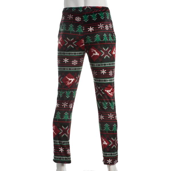 Mens Preswick & Moore® Reindeer Fair Isle Silky Pajama Pants