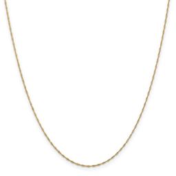 Gold Classics™ 1mm. 14kt. Gold Singapore Chain Necklace