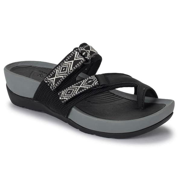 Womens BareTraps&#40;R&#41; Aloha Geometric Platform Footbed Sandals