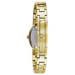 Womens Caravelle Black Mother of Pearl Dial Watch - 44L246