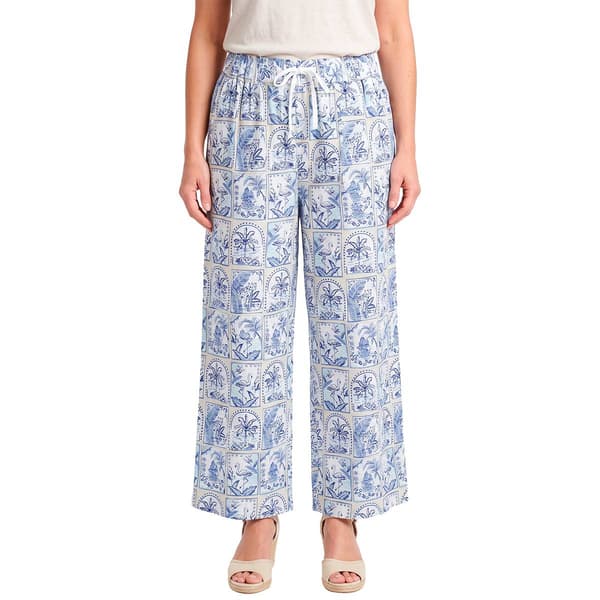 Plus Size Erika Adele Postcard Wide Leg Ankle Pants - image 