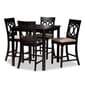 Baxton Studio Verina 5pc. Wood Pub Set - image 1