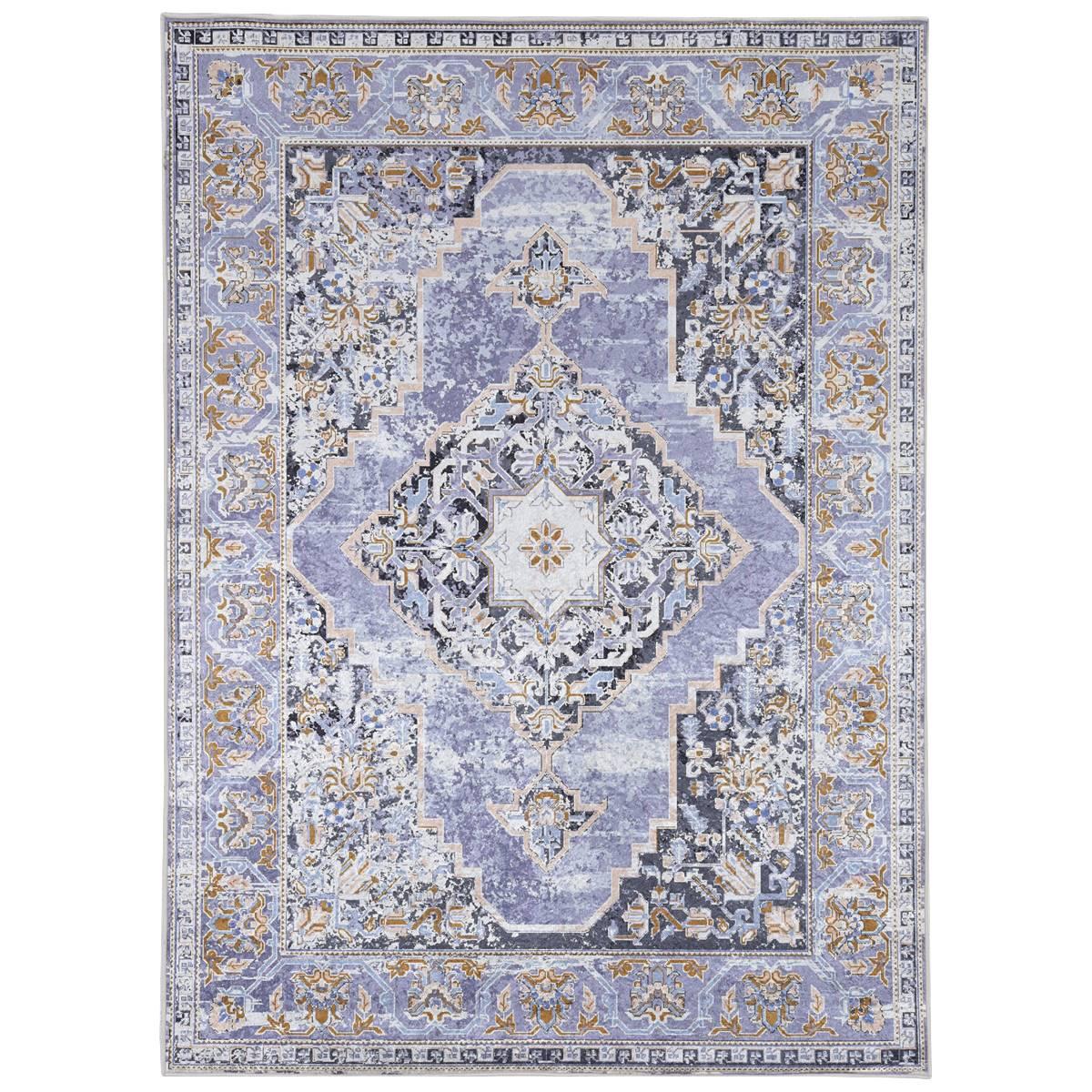 Linon Emerald Collection Lavender Rug - 6x9