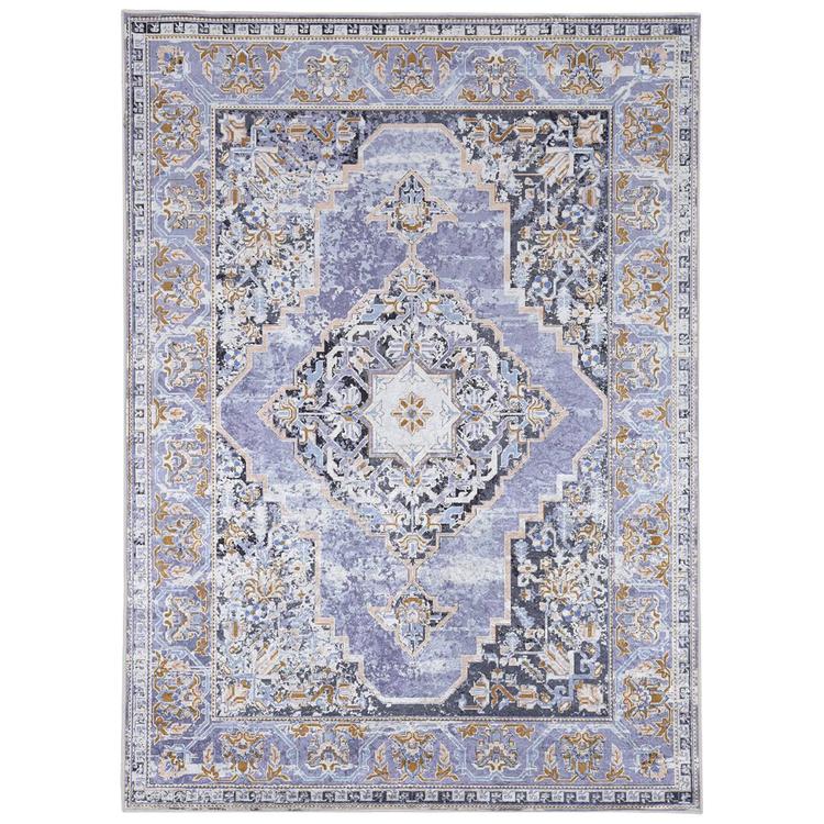 Linon Emerald Collection Lavender Rug - 6x9