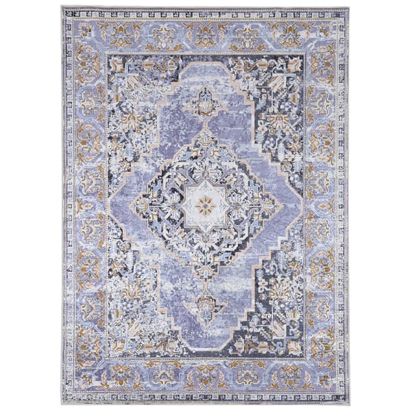 Linon Emerald Collection Lavender Rug - 6x9 - image 