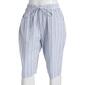 Petite Jeno Nueman Crinkle Tie Front Stripe Skimmers - image 1