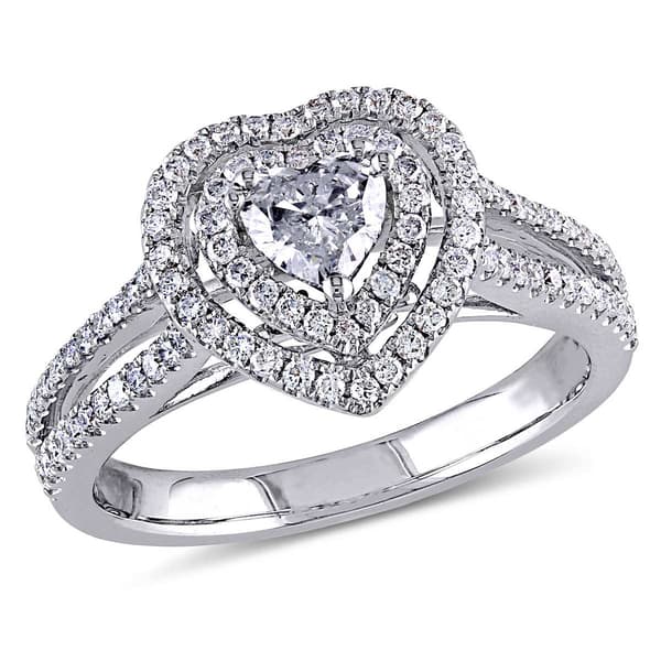 Gold Classics(tm) White Gold 3/4ctw.  Diamond Engagement Ring - image 