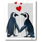 Courtside Market Penguins with Love Hearts Art - image 1