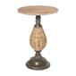 9th & Pike(R) Brown Metal Farmhouse Accent Table - image 1