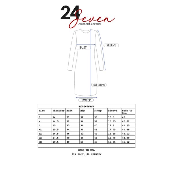 Womens 24/7 Comfort Apparel Maternity Empire Waist Dress