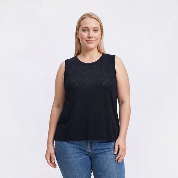 Plus Size Architect® Solid Boxy Tank Top