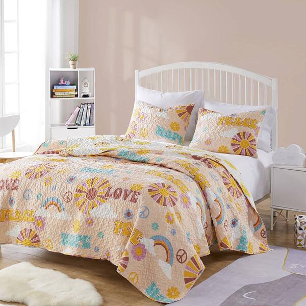 Greenland Home Fashions&#40;tm&#41; Cassidy Reversible Quilt Set - image 