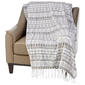 Mountain Ridge Clean Nordic Fringe Popcorn Throw - image 3