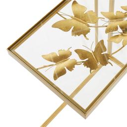 9th & Pike® Gold Metal Contemporary Accent Table