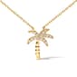 Haus of Brilliance 10kt. Gold 1/10ctw. Diamond Palm Tree Pendant - image 1