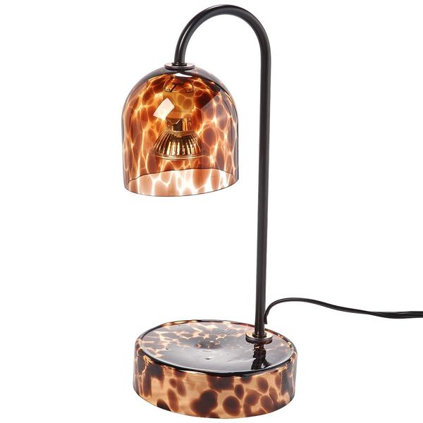 Luze Tortoise Shell Glass Candle Warmer - image 