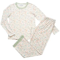 Womens Elizabeth & Nicole Floral Henley Pajama Set