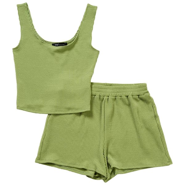 Juniors YMI&#40;R&#41; Electro Pop 2pc. Tank & Shorts Set - image 