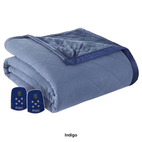 Micro Flannel&#174; Reverse to Ultra Velvet&#174; Heated Blanket