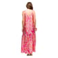Womens 24/7Comfort Apparel Pink Spaghetti Strap Maxi Dress - image 2