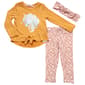 Toddler Girl Nanette 3pc. Unicorn Top & Floral Leggings Set - image 1