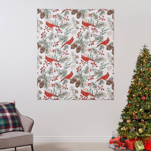 Greenland Home Fashions&#8482; Cardinal Plaid Reversible Quilted Throw