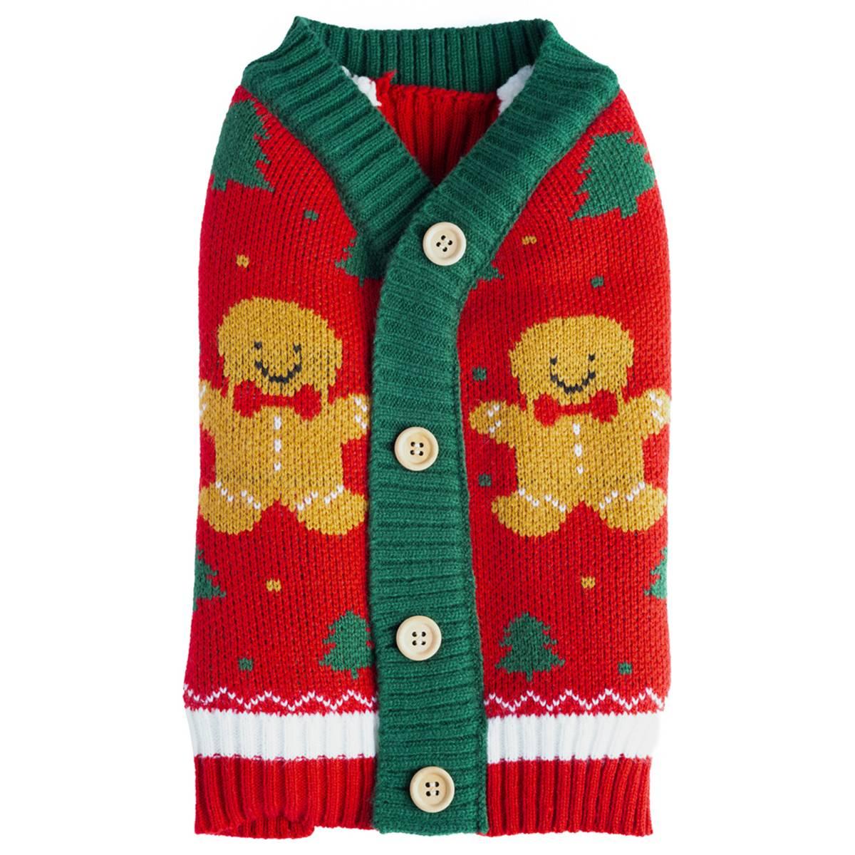 Gingerbread Pet Cardigan