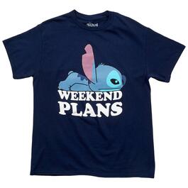 Young Mens Stitch Weekend Plans Graphic Tee