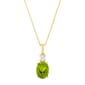 Gemstone Classics&#40;tm&#41; 10kt. Yellow & Peridot Oval Pendant - image 1
