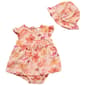 Baby Girl (NB-9M) Adley & Hudson(R) Tropical Bodysuit Dress w/ Hat - image 1