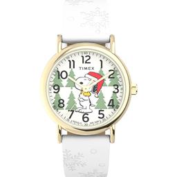 Womens Timex Peanuts Holiday Watch - TW2W24100JT
